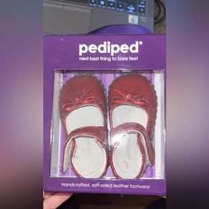 PediPed 12-18 month red dress shoes